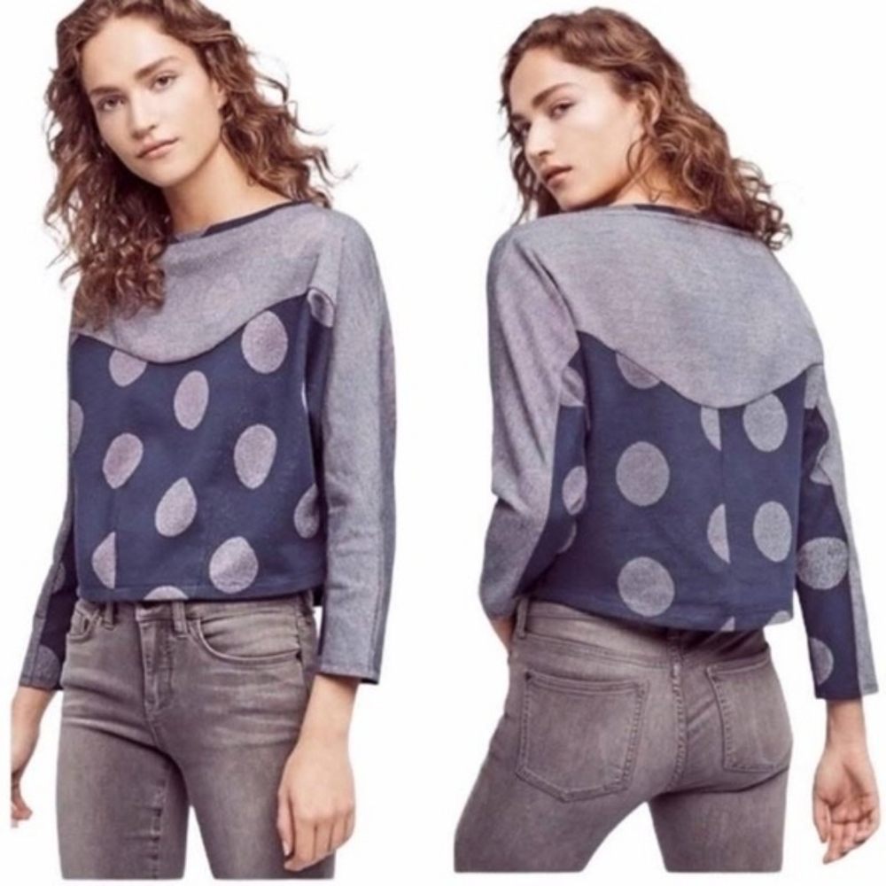 Anthropologie Postage Stamp Brand Sweater